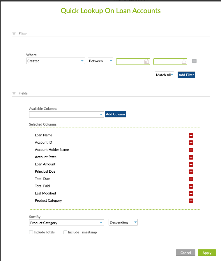 Product Category filter Custom Views